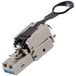 BKL Electronic RJ45-stekker, zonder gereedschap, Easy Pull, STP, Cat 6A 10121203 Stekker, recht Aantal polen (sensoren) 8P8C Zilver 1 stuk(s)