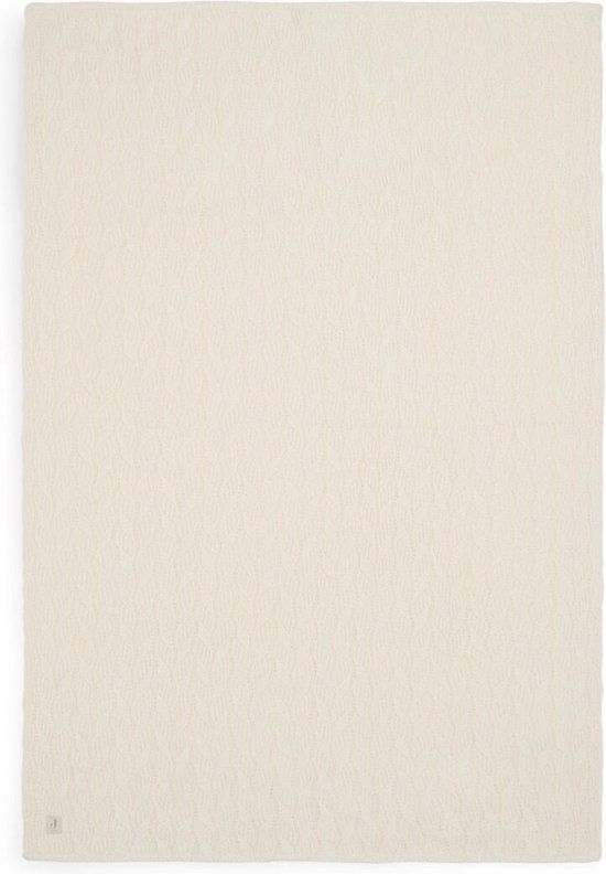 Jollein Baby Blanket Cot 100x150cm Spring Knit - Ivory/Coral Fleece