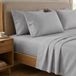 PETTI Artigiani Italiani - Percal, bedlaken voor tweepersoonsbed, katoen, perkal, beddengoedset voor tweepersoonsbed, poederbeddengoed, 100% made in Italy