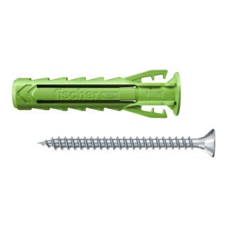 fischer plug SX Plus Green 6 x 30 S met schroef (45 stuks)