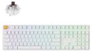 Keychron Clavier mécanique sans fil J5, compatible QMK, avec rétroéclairage RGB, système de commutation à chaud, 100 % des touches, incluant le pavé numérique - Keychron Super Brown, blanc