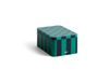 HAY Bocal Tin Container petit Vert-bleu foncé