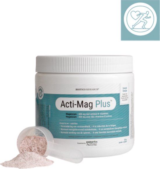 Biotics Acti Mag Plus 200 gr - Poeder - Magnesium - Vegan