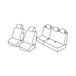 Set Superior Set stoelhoezen - zwart/grijs - compatibel met Ford Fusion (08/02>11/12)