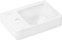hansgrohe Xelu Q - fontein - met planchet links - 360/250 - met kraangat - zonder overloop - wit