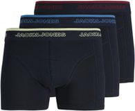 Jack & Jones Junior JACK&JONES JACADRIAN SOLID TRUNKS 3 PACK JNR Jongens Onderbroeken Sky Captain Effen 95% Biologisch katoen, 5% Elastaan Maat 140