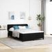 Maison Exclusive - Lit boxspring avec tête de lit, Noir, 140 x 190 cm, rembourré