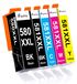 Canon Cartouches d'encre PGI-580XXL CLI-581XXL, 5-pack, compatible avec Canon Pixma
