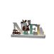 Konstsmide LED houten silhouet "Noël", kleurrijk, 6H timer, 4 warm witte diodes, werkt op batterijen, binnen, 2 x AA 1.5V (excl.) - 3275-500