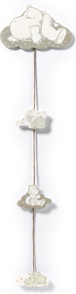 Walther Design Baby Fotodraad - Hippo - Grijs - Hout