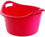 Hega Hogar Grote teil/afwasbak/kuip - kunststof - rond - handvatten - 45 x 27 cm - 18 liter - rood
