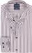 OLYMP Level 5 body fit chemise - popeline - bordeaux rouge à rayures blanches - Repassage facile - Tour de cou : 41