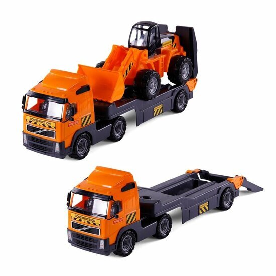 Polesie Polesie Volvo Vrachtwagen met Bulldozer Oranje/Zwart