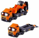 Polesie Volvo Truck with Bulldozer - Orange/Black