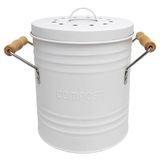 JE CHERCHE UNE IDEE ME0025 Metal Compost Bin with Lid and Handles