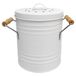 JE CHERCHE UNE IDEE ME0025 Metal Compost Bin with Lid and Handles