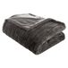 Atmosphera Plaid/deken Manoir - donker grijs - 180 x 230 cm - polyester
