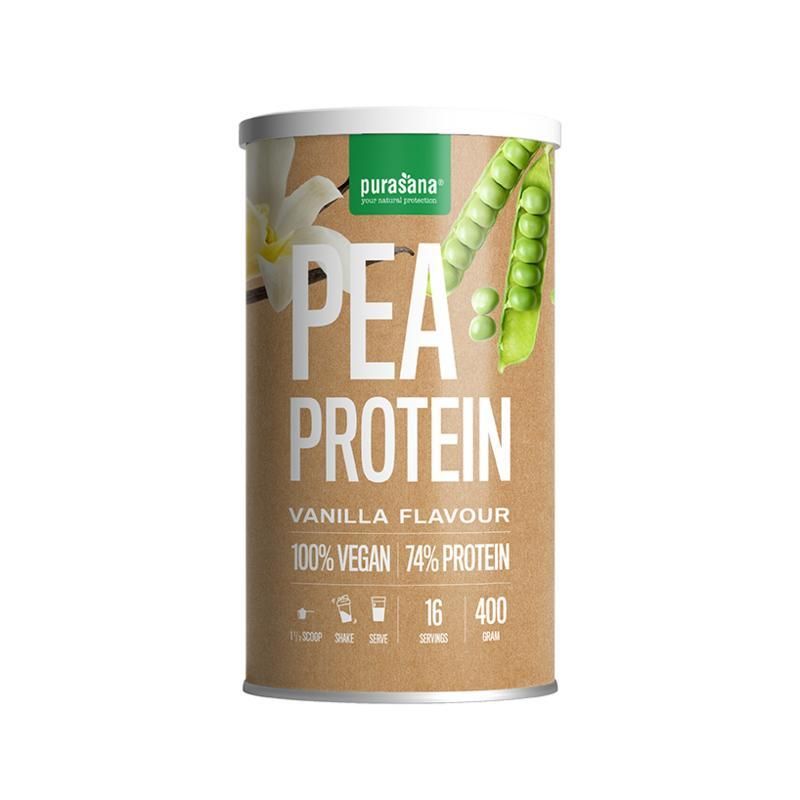 Purasana Vegan Pea Protein 74% Vanilla Powder