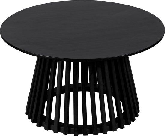 Lewis & Loft Salontafel Levi - FSC® mangohout - Rond ⌀70 - Zwart