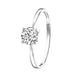 Lucardi Dames Ring bezet met zirkonia van Swarovski - Ring - Cadeau - Echt Zilver - Zilverkleurig