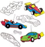 Baker Ross Raceauto Zonnevangers (8 Stuk) Knutselset Kinderen Unisex Multi