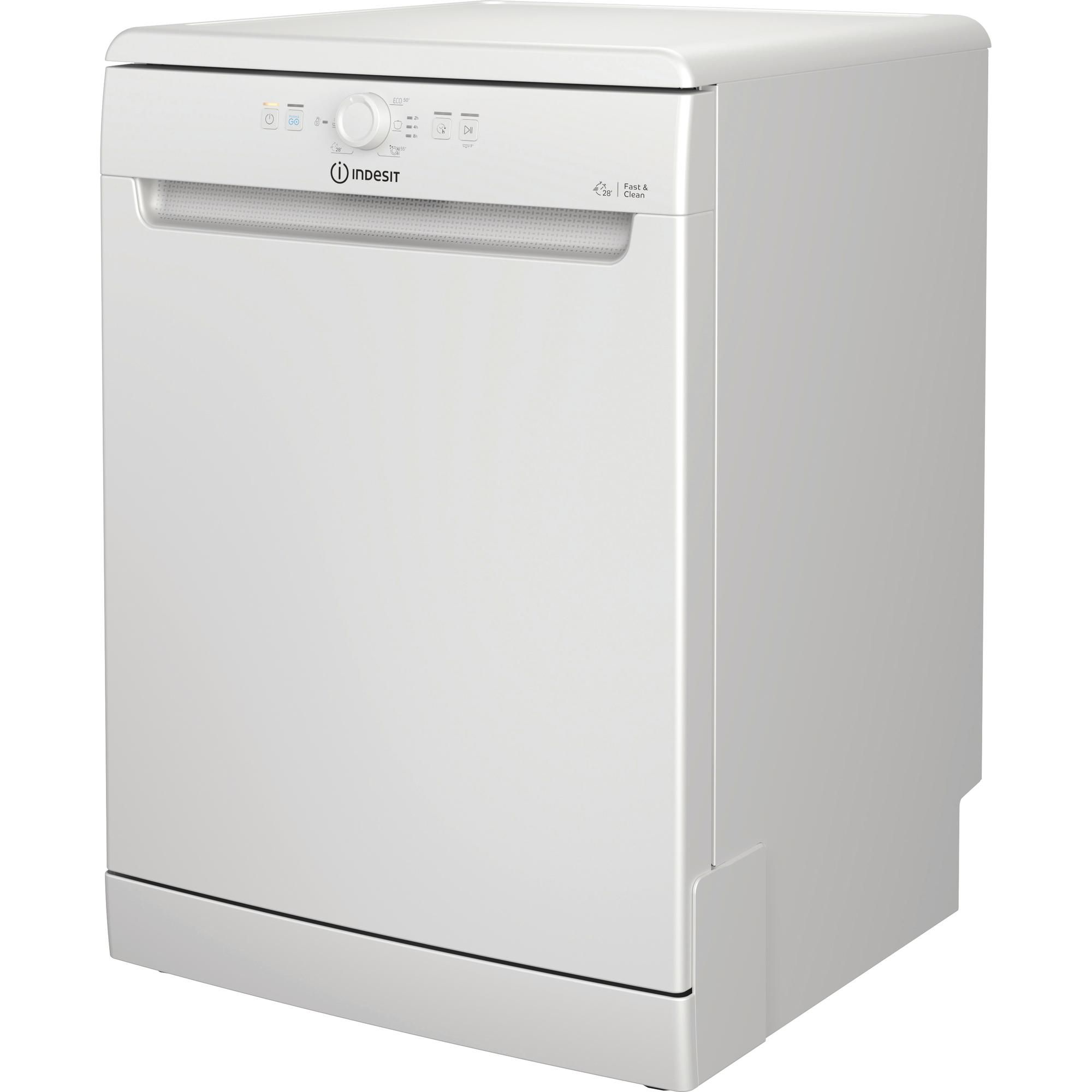 Indesit D2F HK26 - Vrijstaande vaatwasser - 14 couverts - Wit