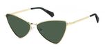 Polaroid PLD 6244/S/X Gold/Green Polarized Cat Eye Dames Zonnebril 60mm