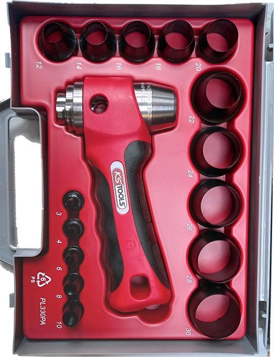 KSTools 129.0100 ring-stansset, 16-delig.