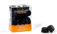 Decora 0339640 Cupcake-/muffinkoppen Zwart Papier 200 stuk(s)