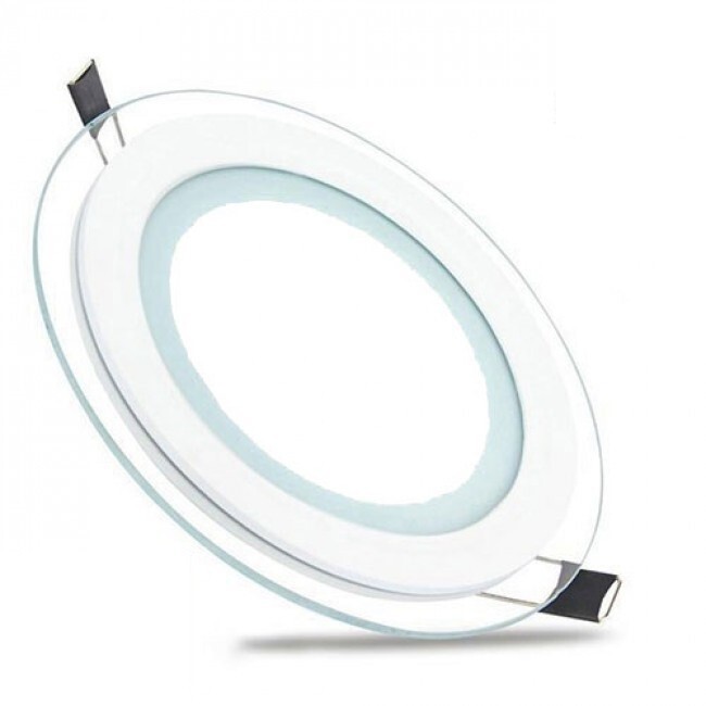 BES LED LED Downlight Slim - Inbouw Rond 12W - Helder/Koud Wit 6400K - Mat Wit Glas - Ã˜160mm