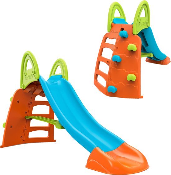 feber Climb en Slide glijbaan met klimwand