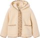 Vertbaudet Veste à capuche vanille pour fille