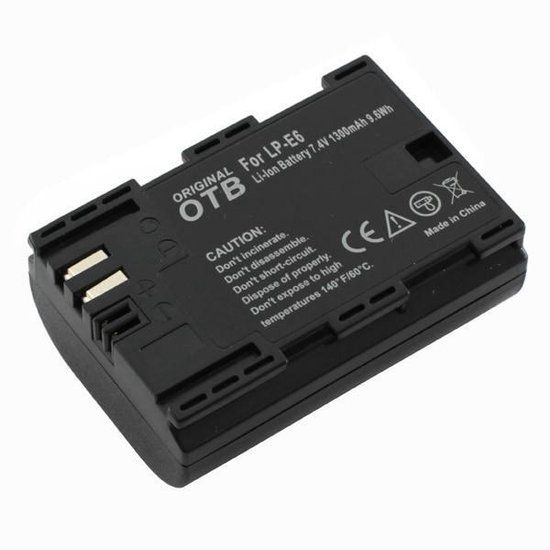 OTB LP-E6 / LP-E6N Accu - 1300 mAh - Li-Ion - Spiegelreflexcamera
