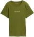 Tom Tailor T-shirt met logo-opdruk - Maat S - deep ivy green