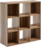 5 Five Simply Smart Boekenkast met 9 vakken van hout en metaal MIX'N MODUL Marron
