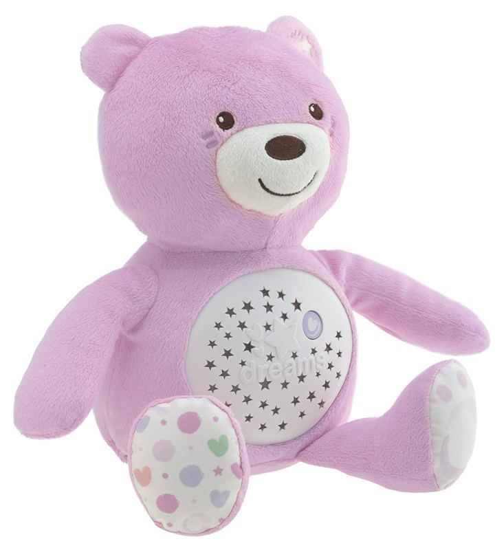 Chicco First Dreams Knuffel Beer Projector - Roze