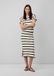 s.Oliver Midirok van gebreide jersey met strepen