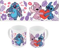 STOR Stitch & Angel Keramische mok - Love U