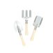 Kit de jardinage enfant, zinc et bois, 3 pièces, 3+