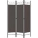 Cloison de séparation 3 panneaux anthracite 120x180 cm
