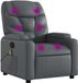 vidaXL Massagestoel Grijs Kunstleer