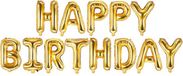 Partydeco Ballon aluminium Joyeux Anniversaire or
