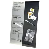 Genie 10794 magnetisch bord Staal 370 x 570 mm Zwart, Gesatineerd staal