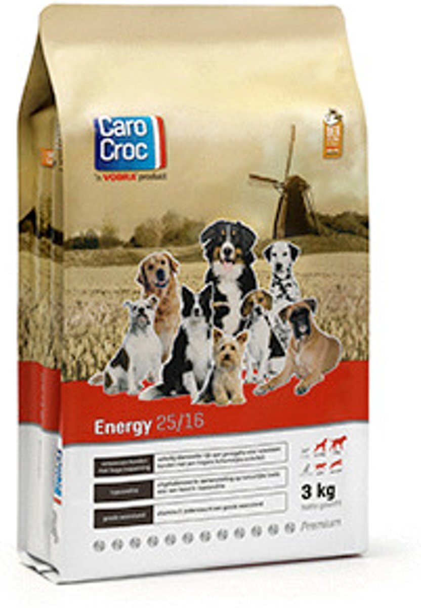 CAROCROC Energy 25/16 Hondenvoer - 3 kg