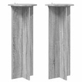 vidaXL Plantenstandaard 2 st grijs sonoma ø40 x 100 cm bewerkt hout