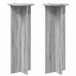 vidaXL Pied pour plante 2 pièces gris sonoma ø40 x 100 cm bois travaillé