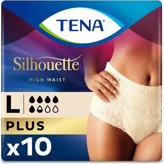 Tena Lady Pants Plus L - Incontinentiebroekjes - 10 stuks - Extra absorptie