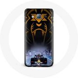 Maniacase Etui voor Samsung Galaxy J3 Formule 1 Sebastian Vettel F1 Coureur Zwart