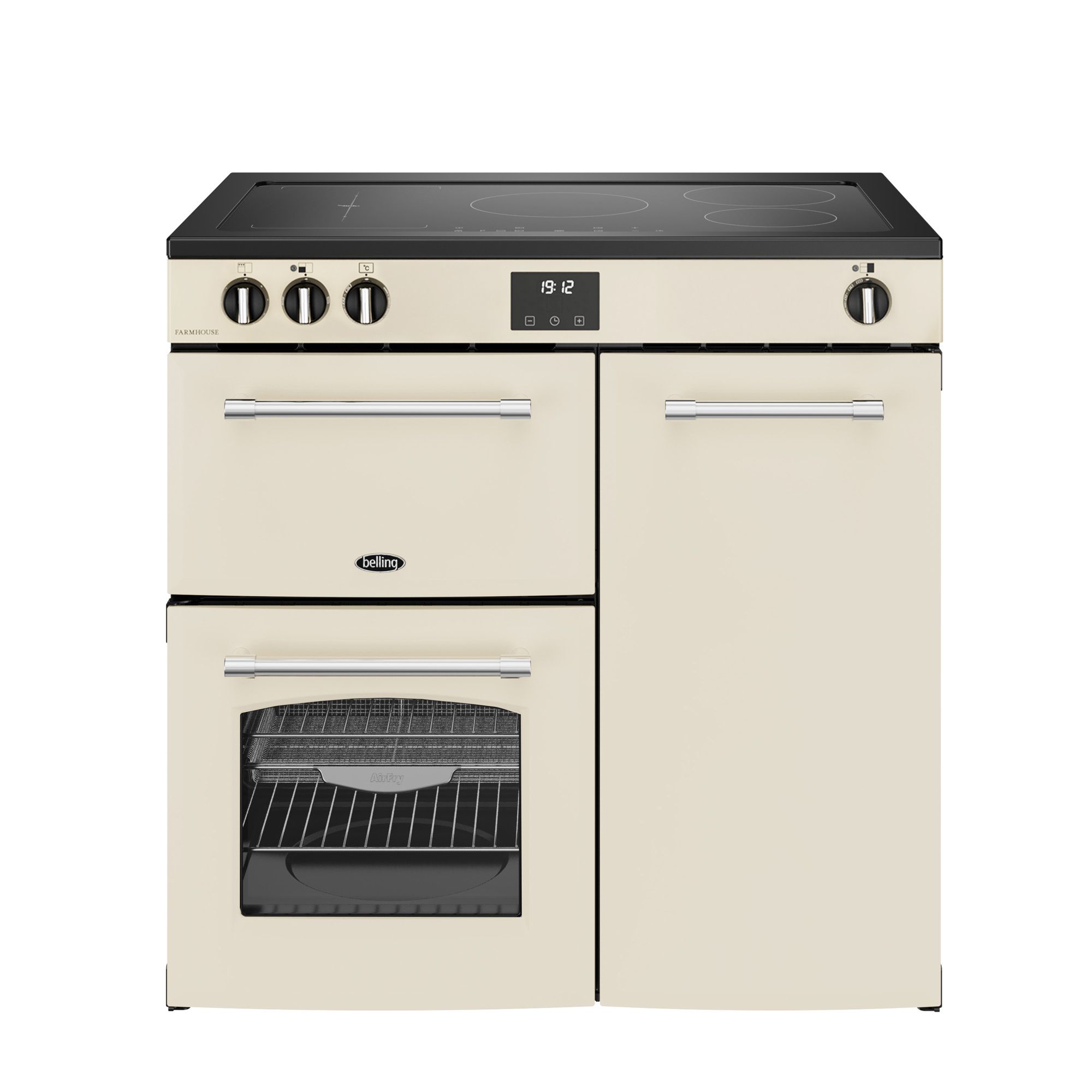 Belling 444411824 Range Cooker - Cream - 5 Zone Induction Hob