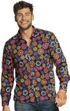 Boland - Shirt Flower power (M) - Volwassenen - Hippie - 60's & 70's - Hippie & Flower Power